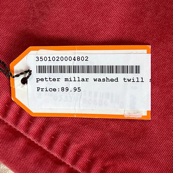 NWT Peter Millar University of Wisconsin Cotton Washed Twill Shorts Red Sz 32 - Picture 10 of 10